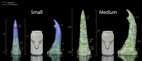 Mancer - Fantasy Silicone Insect Alien Dildo - Dimensions
