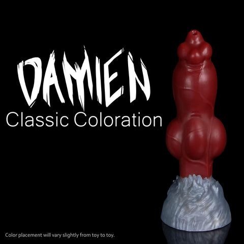 Damien - Fantasy Werewolf Knotted Canine Silicone Dildo - Classic Coloration