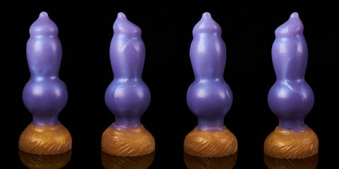 Rover - Fantasy Knotted Canine Silicone Dildo - Angles