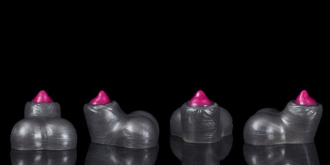 The Sheath - Platinum Silicone Fantasy Canine Packer - Angles