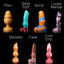 Color patterns Vulpini Design offers for our custom sex toys.